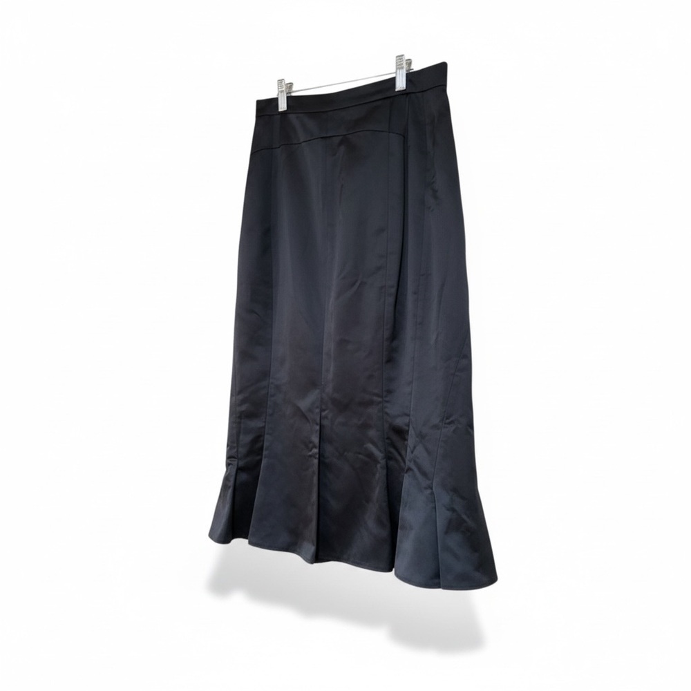 Yves Saint Laurent Black Tailored Midi Skirt | IT 38